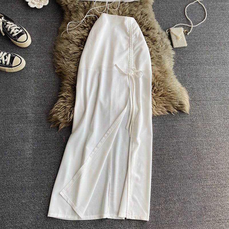 Bralette Top&A-line One-step Skirt 2Pcs