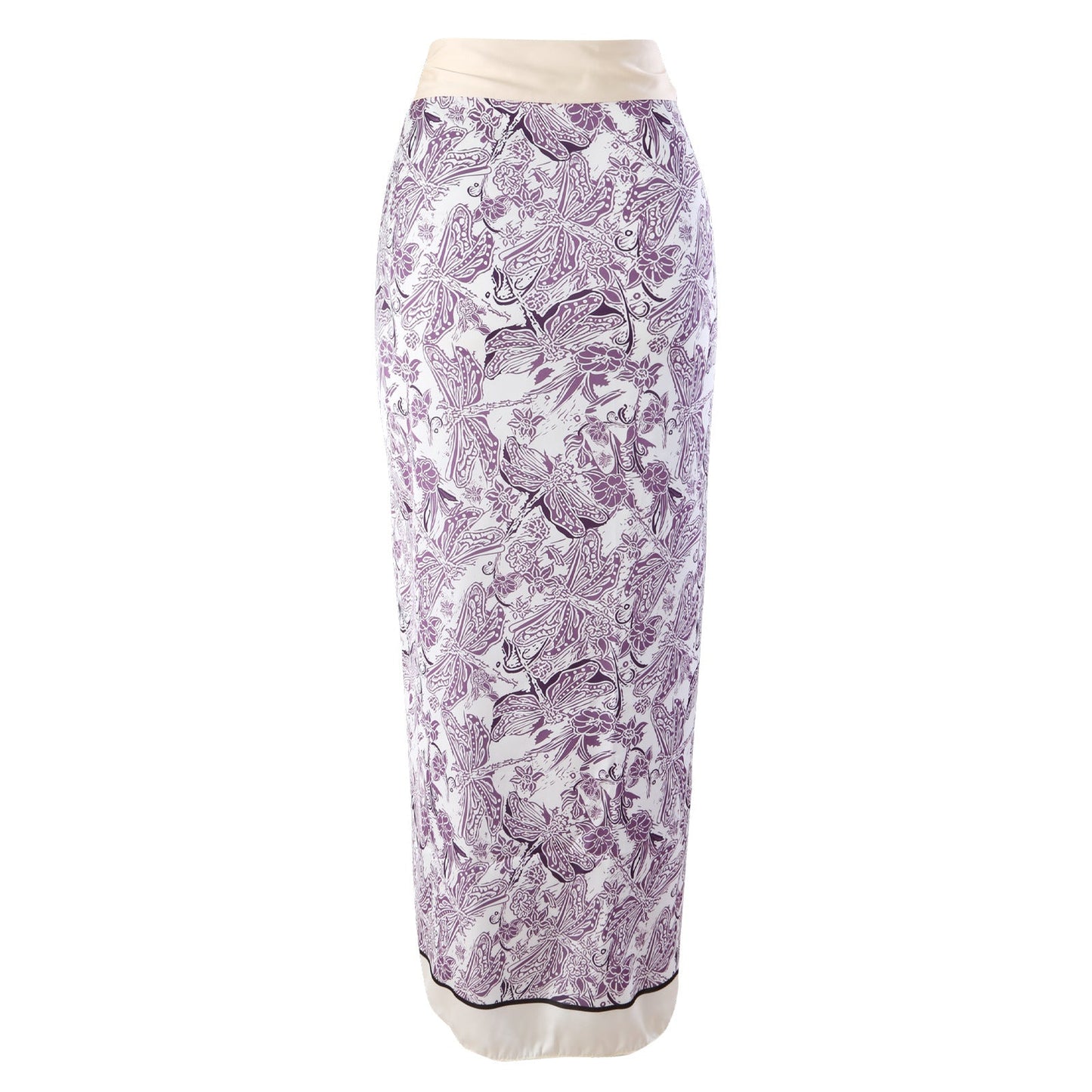 Floral Swimwear&Lace-up Apron Skirt