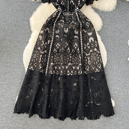 Delicate Lace-Trimmed Sheath Dress
