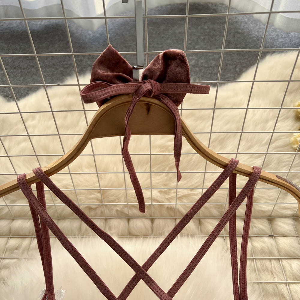 Sexy Pink Rabbit Girl Velvet Jumpsuit