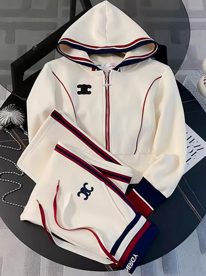 Urban Print Hoodie & Joggers Athleisure Set