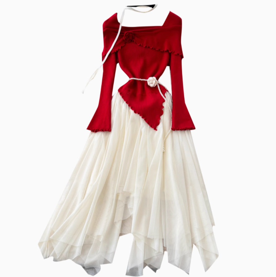 Enchanted Lace-Knit Fairy Tale Dress