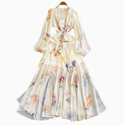 V-neck Trachymene Caerulea Fairy Dress