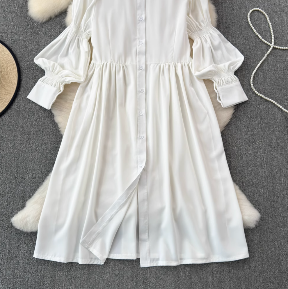 Floral Print Camisole & Button-Up Shirt Dress Set