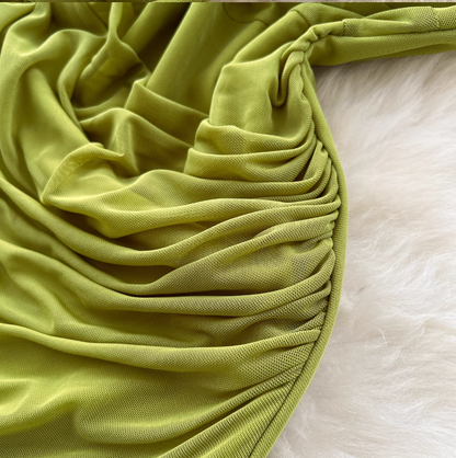 Niche Knotted Neckline Slip Dress