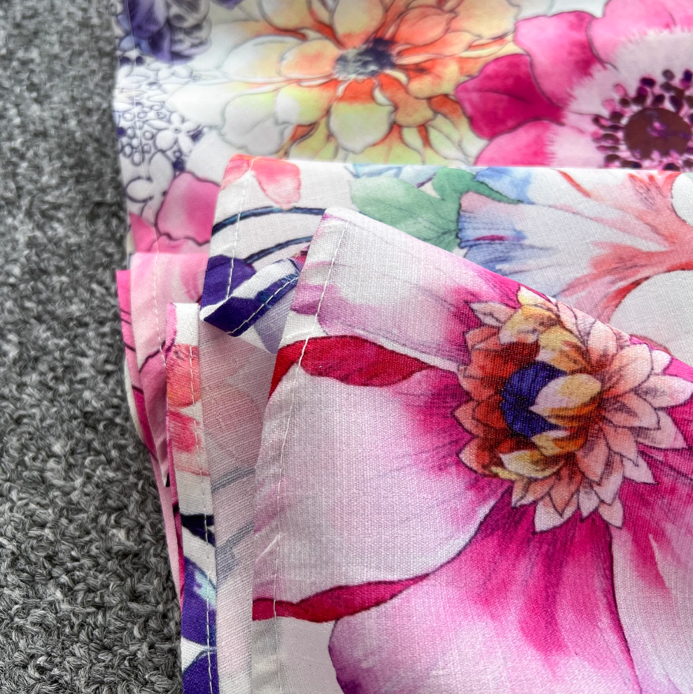 Vintage Flared Sleeve Floral Dress