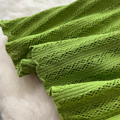 Round Collar Sleeveless Knitted Dress