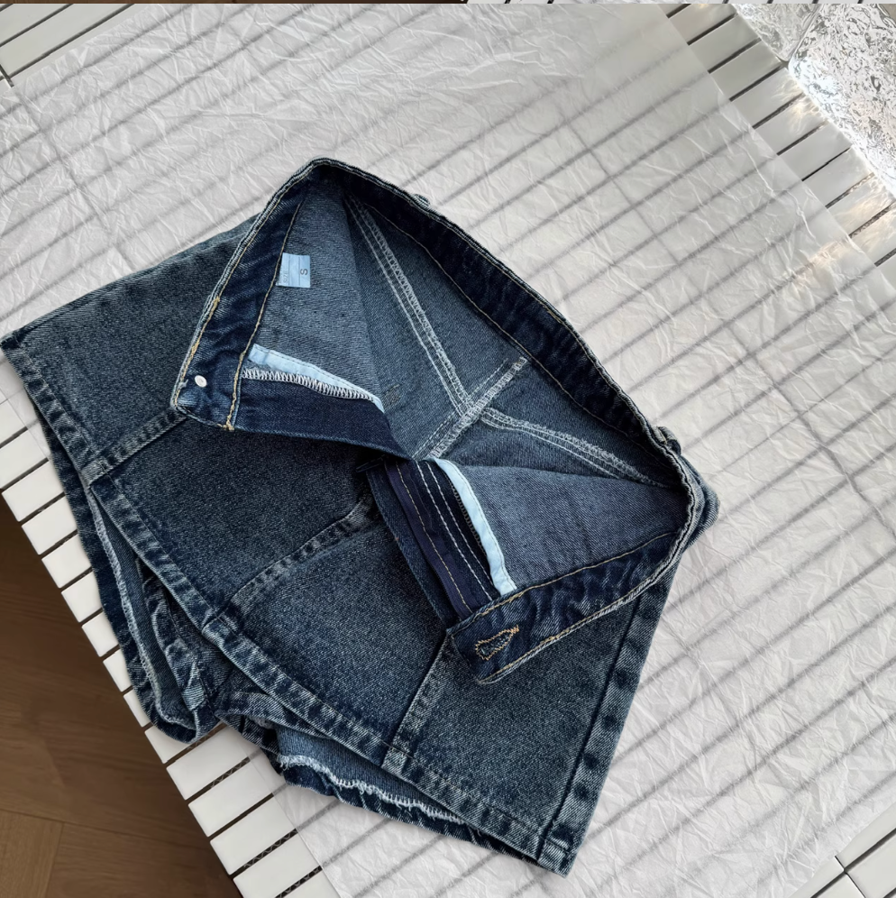 Ensemble chic 2 pièces : Camisole et Jupe en jean