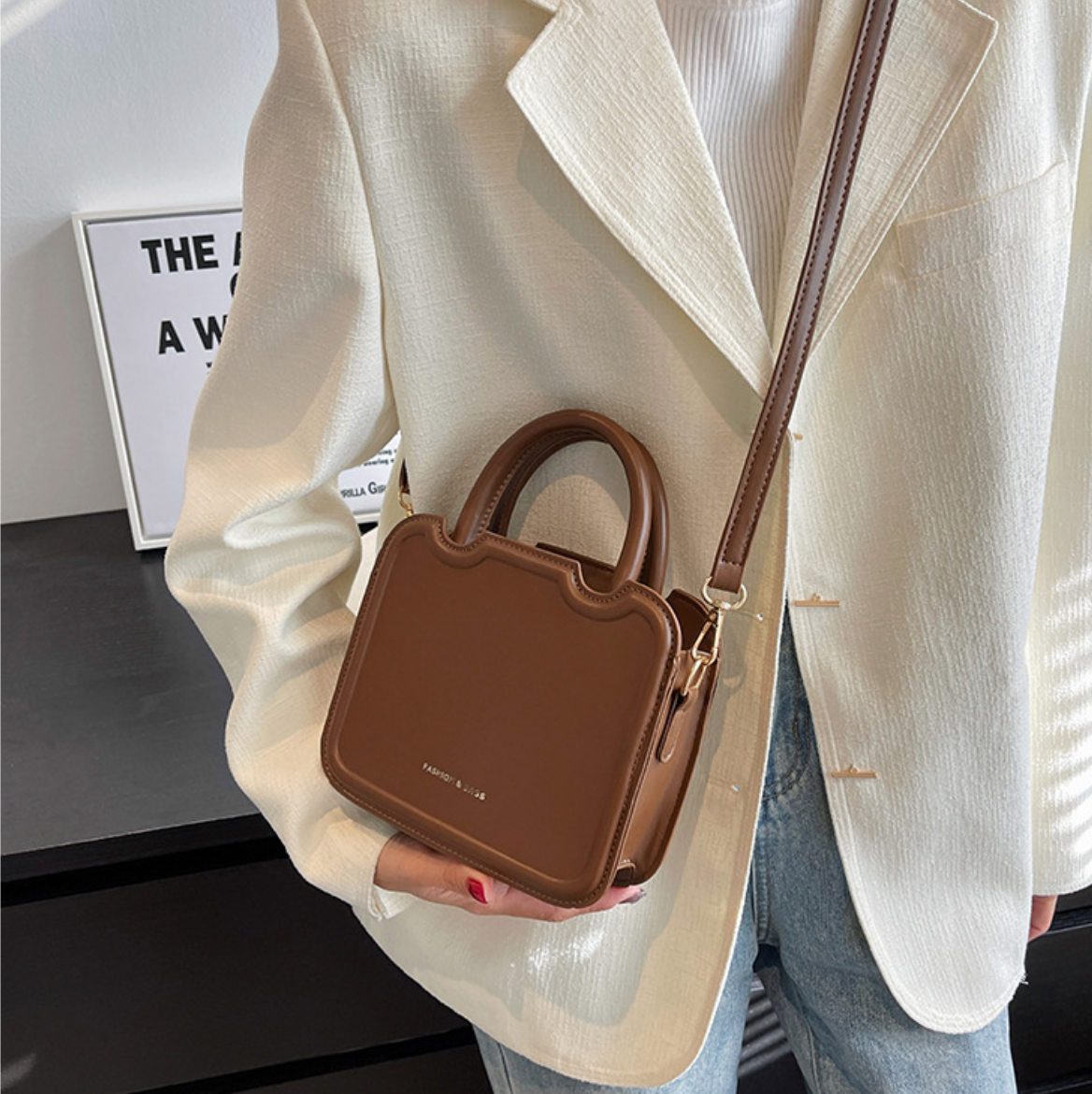 Premium Cross-body Biscuit Bag