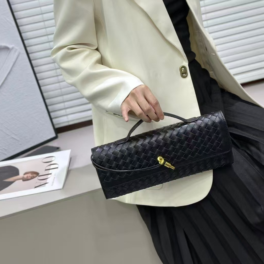 Handmade Crafted Soft Leather Baguette Bag