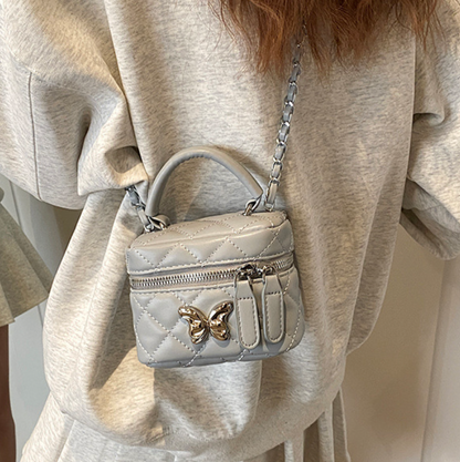 High-end Lattice Butterfly Cubic Bag