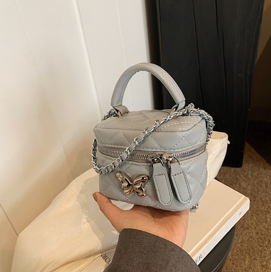 High-end Lattice Butterfly Cubic Bag