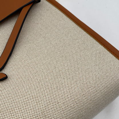 Niche Color-blocking Patchwork Canvas Bag