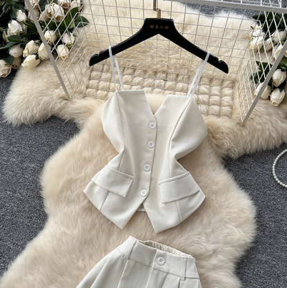 Suit Camisole & Straight Trousers 2Pcs