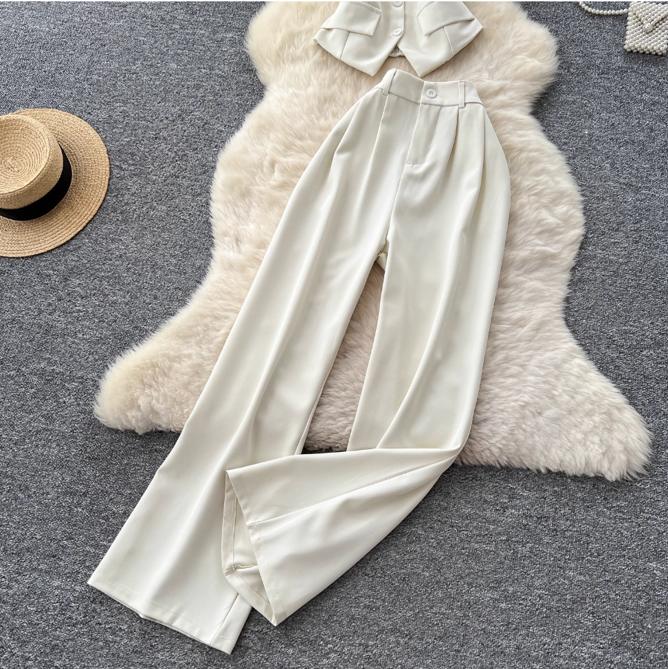 Suit Camisole & Straight Trousers 2Pcs
