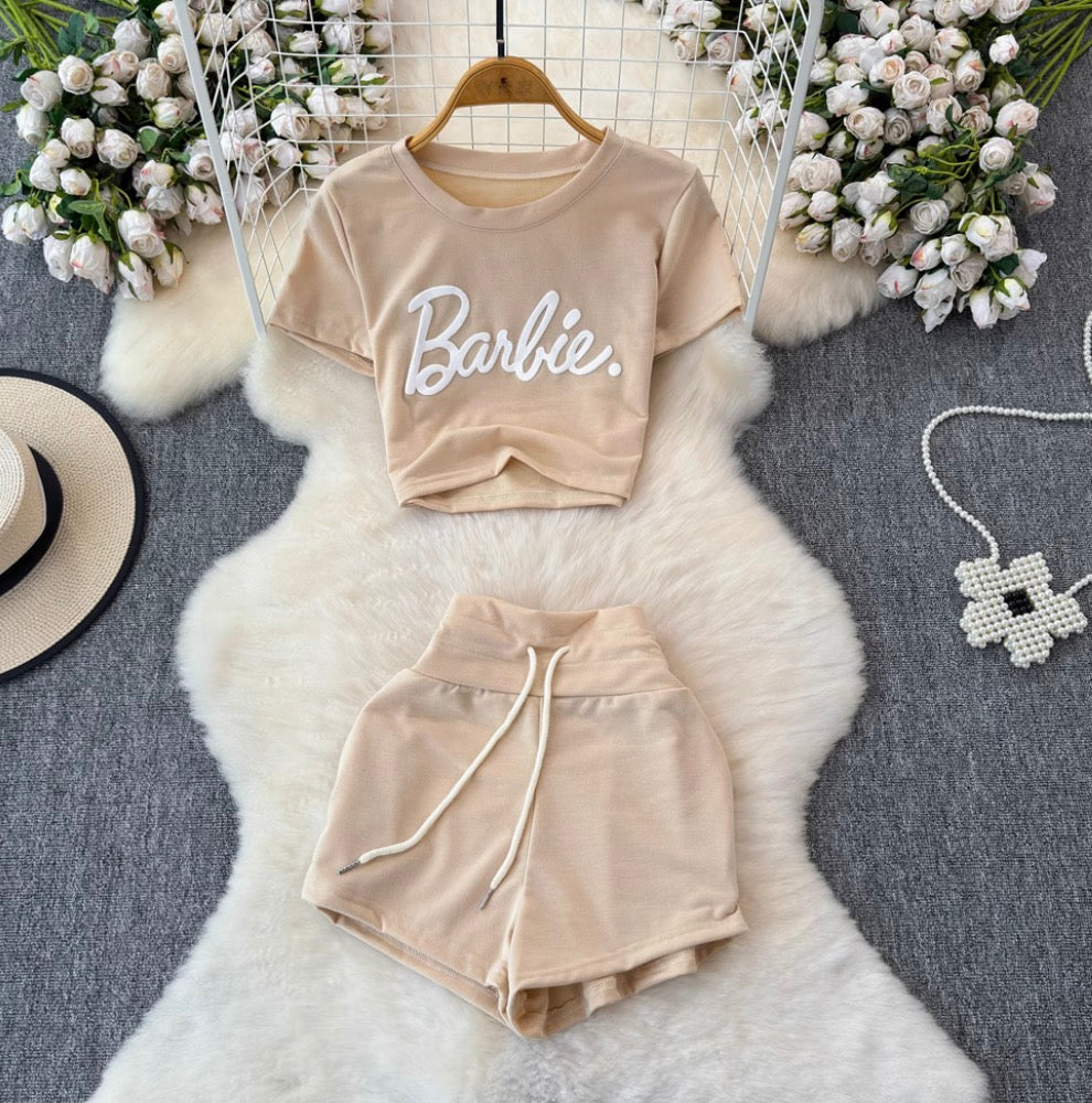 T-Shirt & Shorts Ice Silk 2Pcs