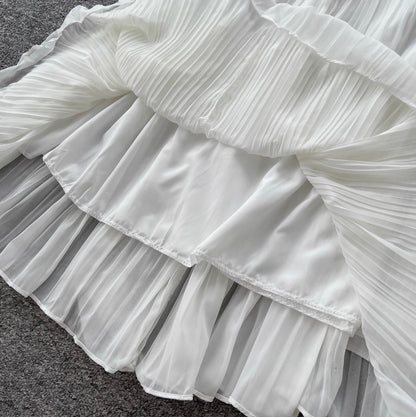 Fairy White Halter Top & Skirt Sets