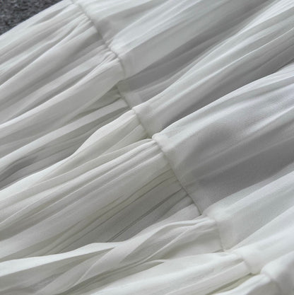 Fairy White Halter Top & Skirt Sets