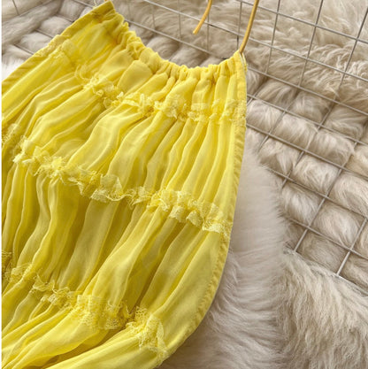 Backless Halter Top & Skirt 2Pcs