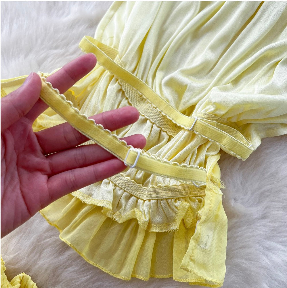 Backless Halter Top & Skirt 2Pcs