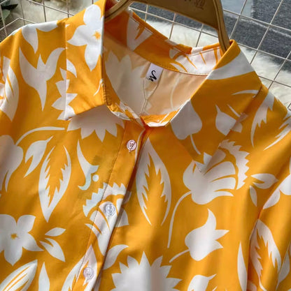 Polo imprimé et pantalon, 2 pièces