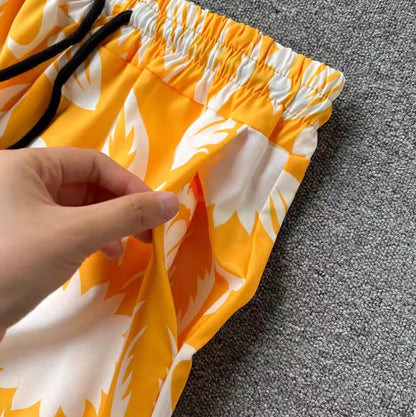 Polo imprimé et pantalon, 2 pièces