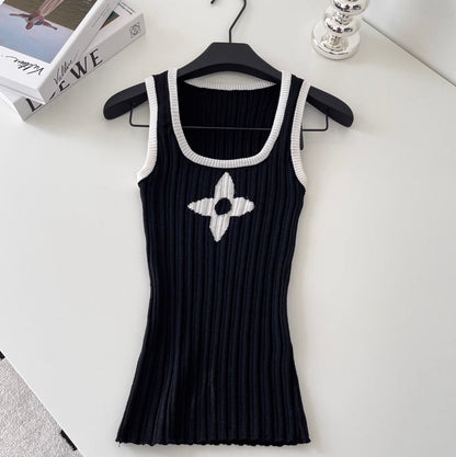Hottie Square Neckline Knit Vest