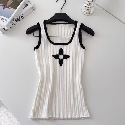 Hottie Square Neckline Knit Vest