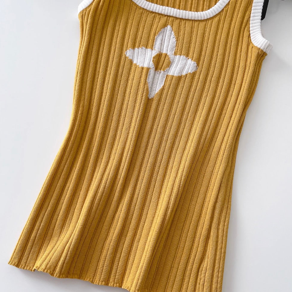 Hottie Square Neckline Knit Vest