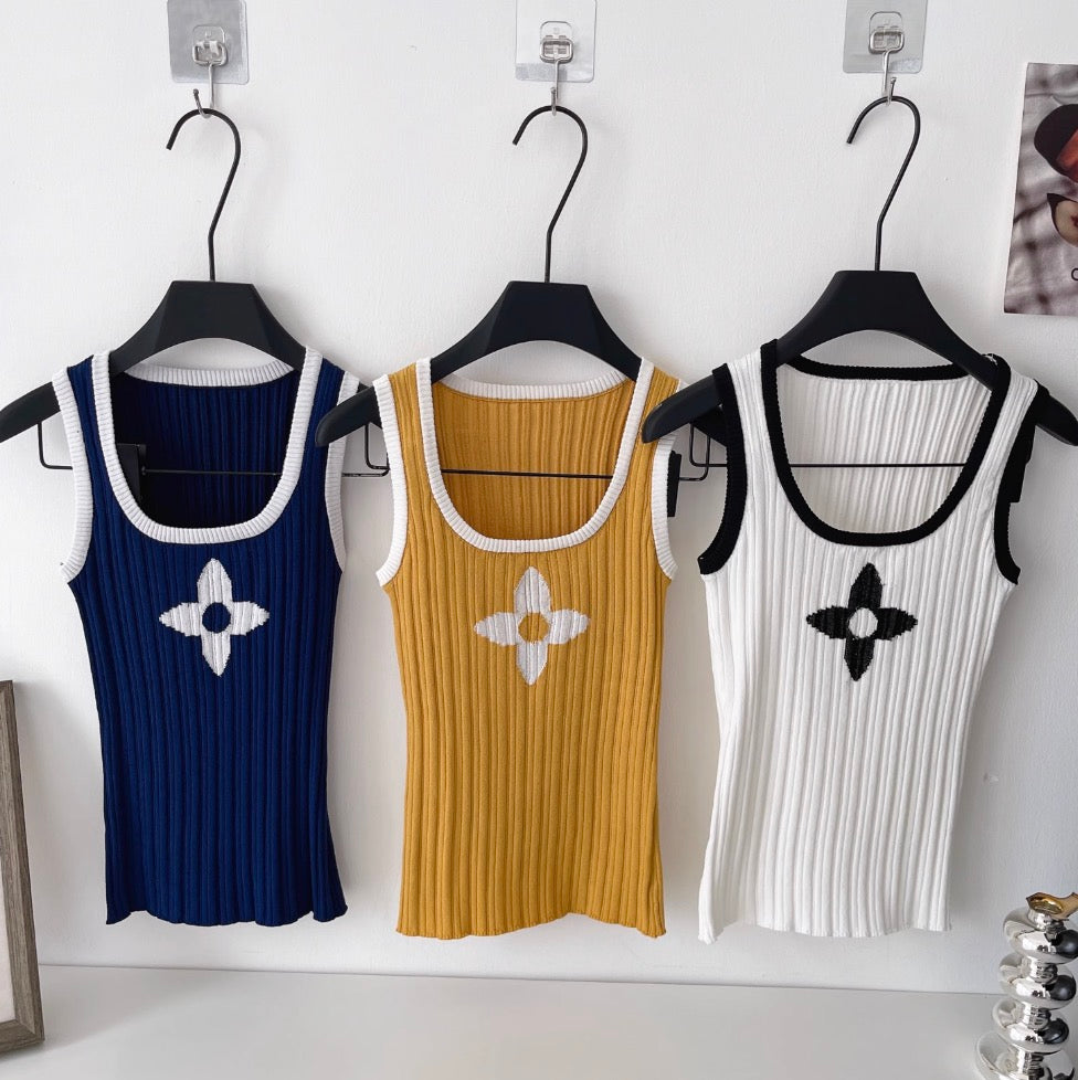 Hottie Square Neckline Knit Vest