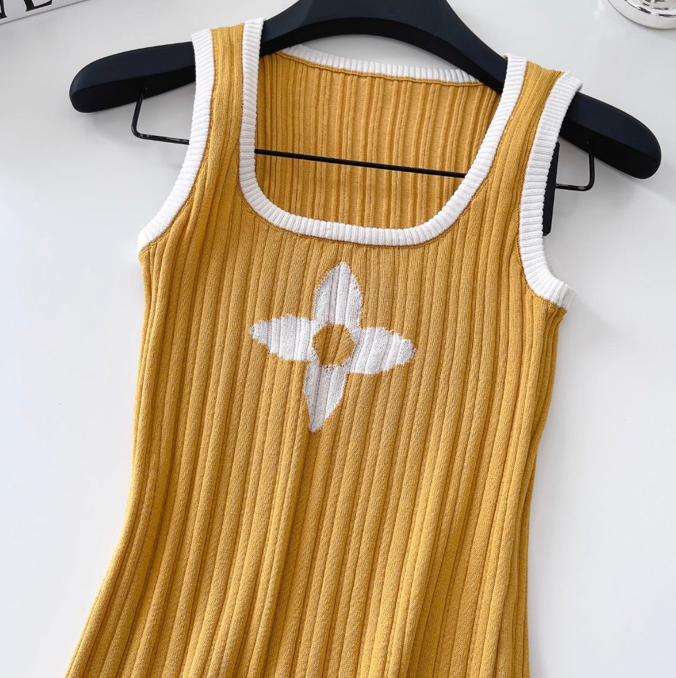 Hottie Square Neckline Knit Vest