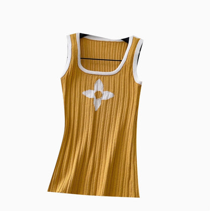 Hottie Square Neckline Knit Vest