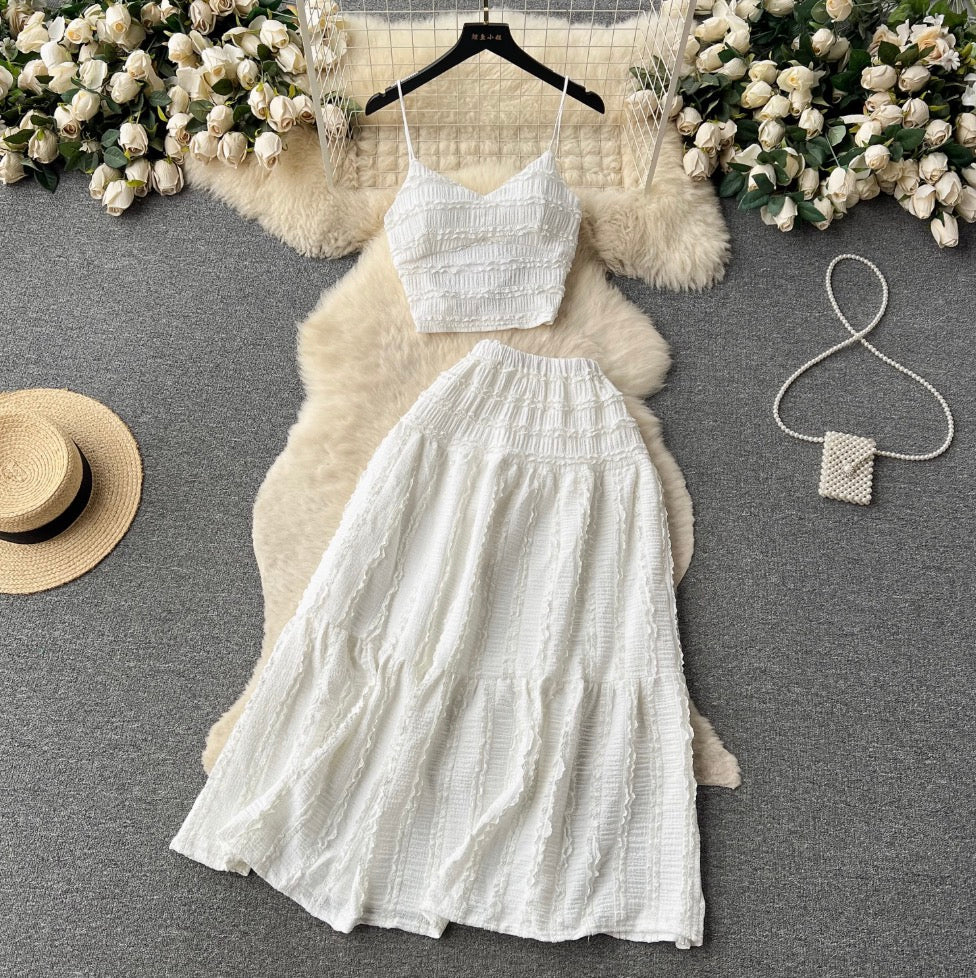 Sweetie Camisole & Half-body Skirt 2Pcs