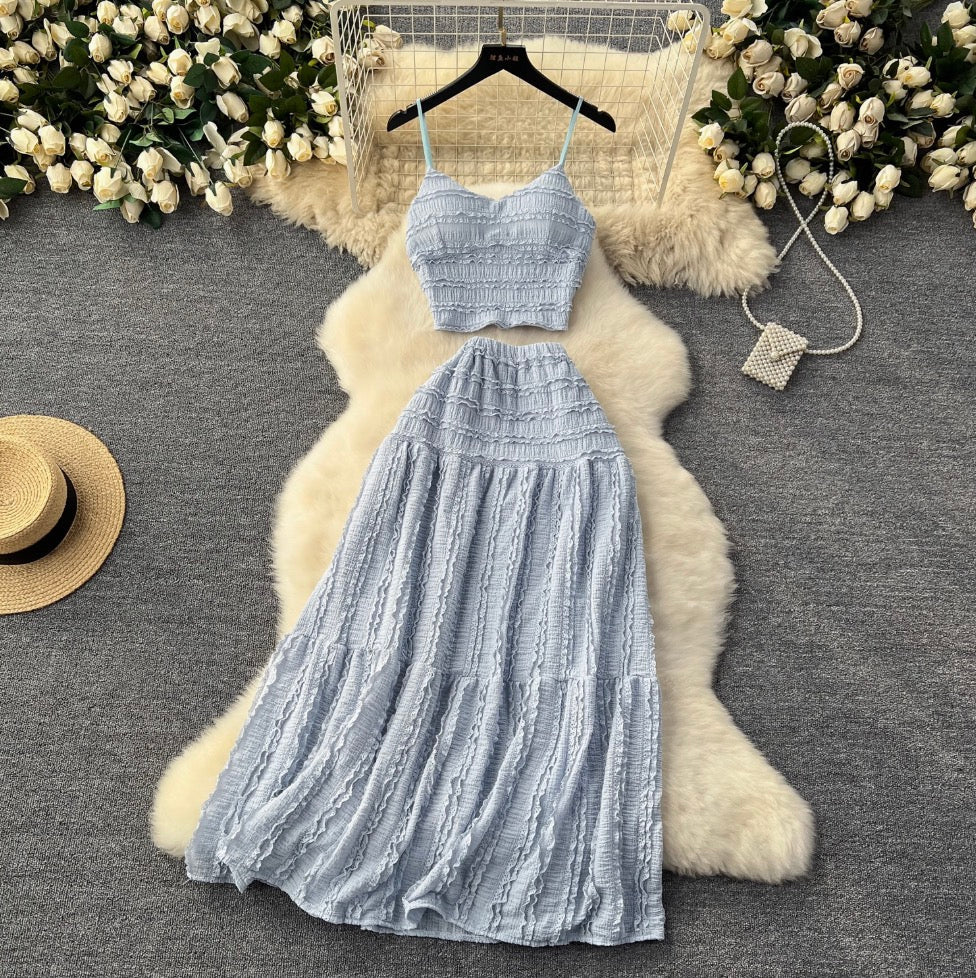 Sweetie Camisole & Half-body Skirt 2Pcs