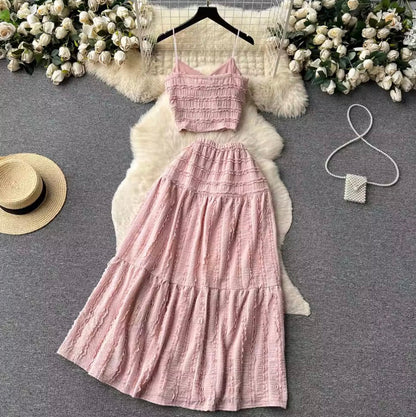 Sweetie Camisole & Half-body Skirt 2Pcs