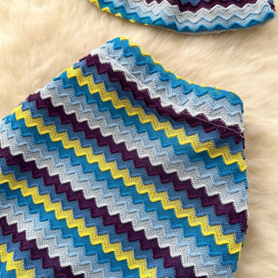 Colorful Striped Camisole & Skirt 2Pcs