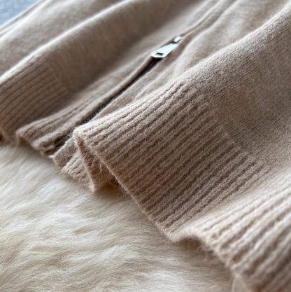 Polo Cardigan & Knit Trousers 2Pcs