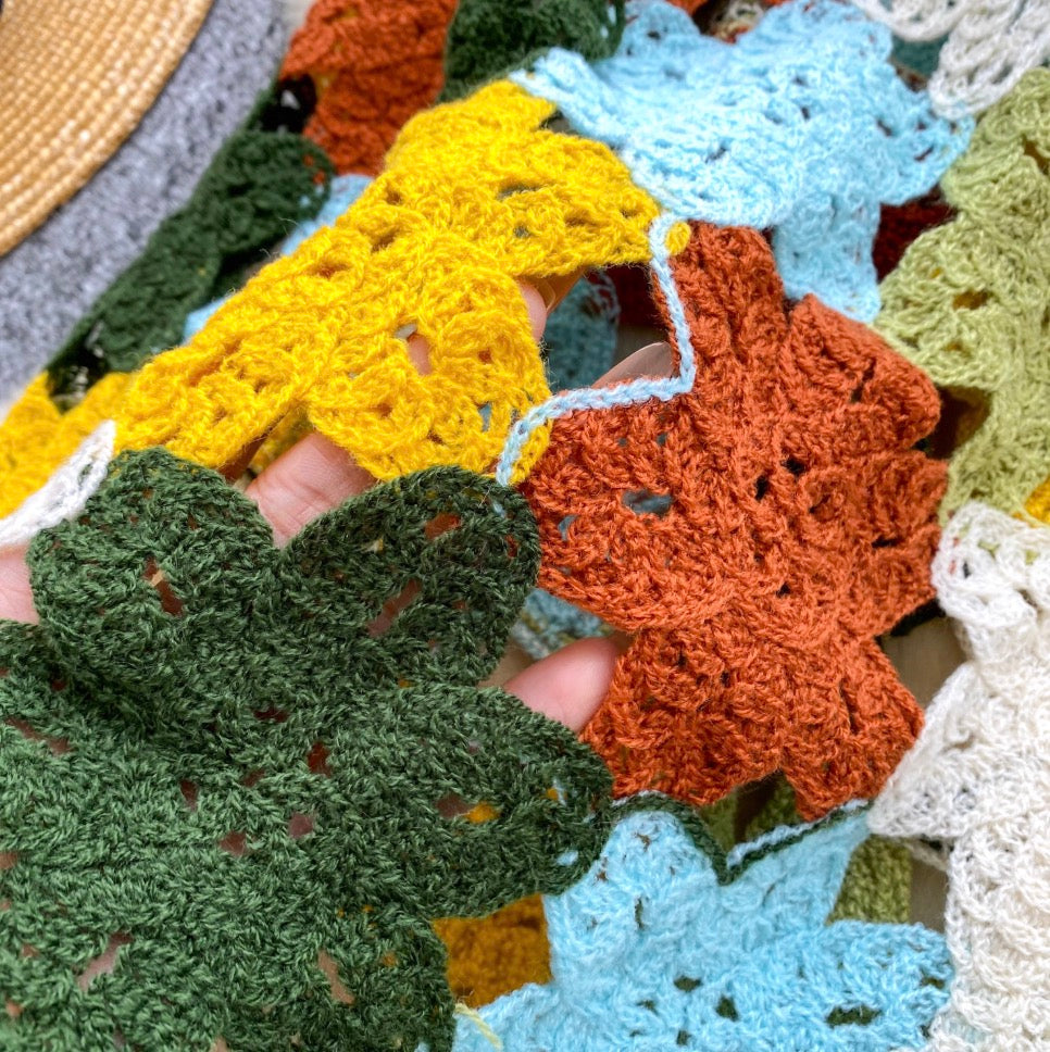 Bohemian Style Colorful Crochet Cardigan