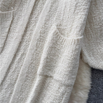 Soft Cardigan & Vest Dress 2Pcs