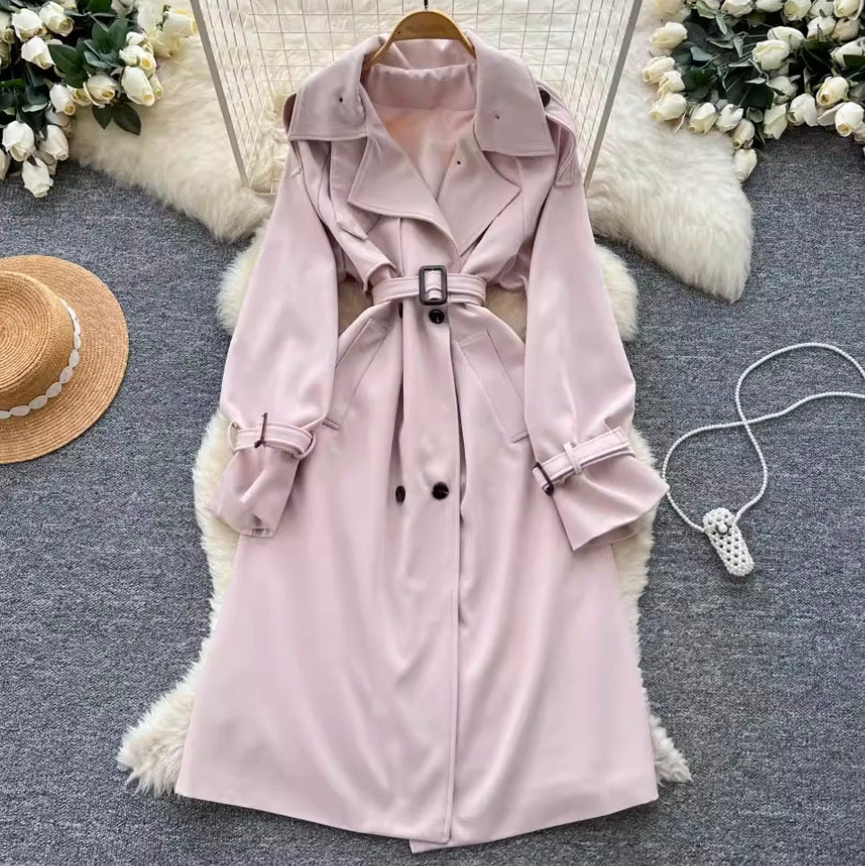 Suit Collar Double-breasted Dress