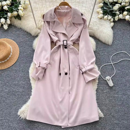 Suit Collar Double-breasted Dress