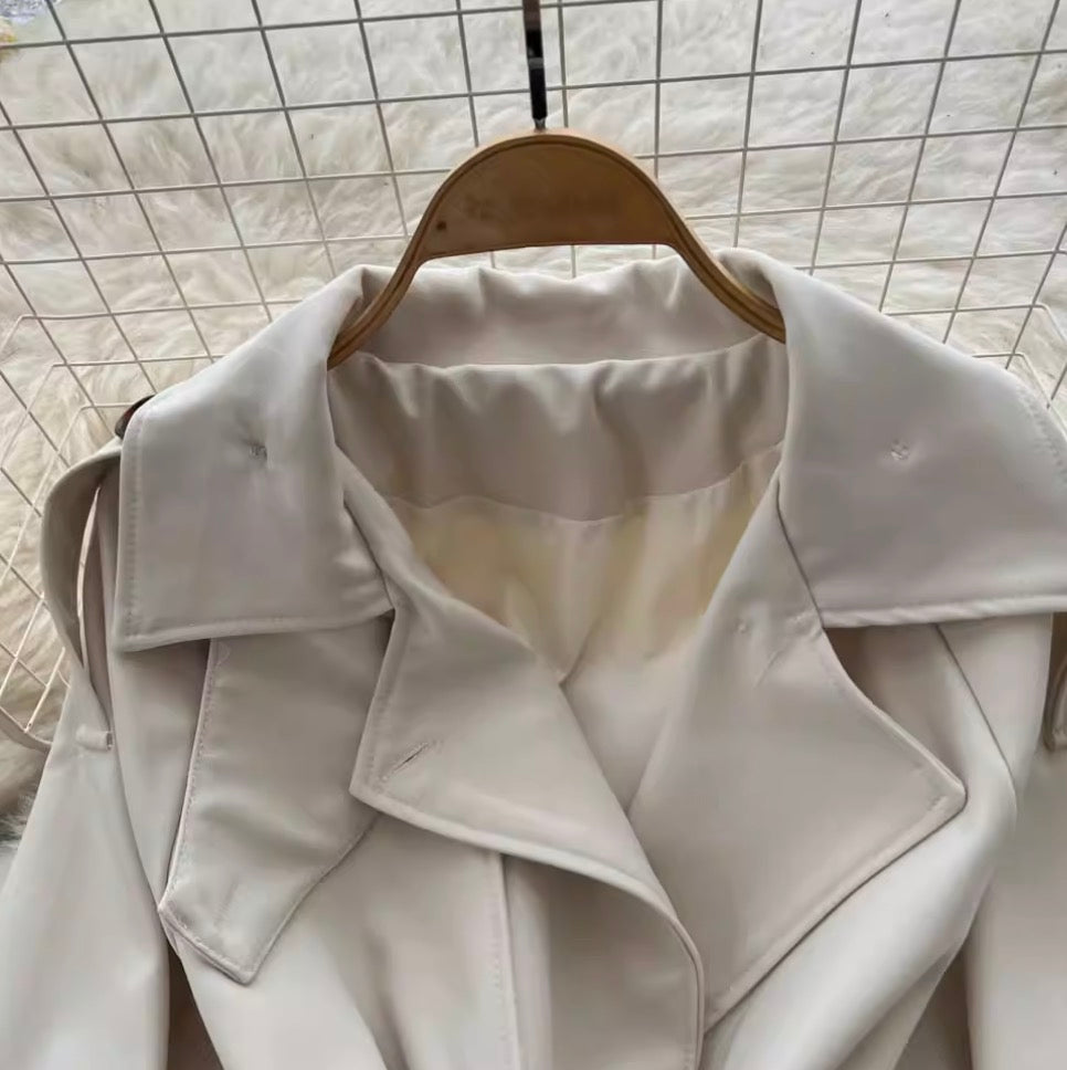 Suit Collar Double-breasted Dress