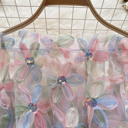Blossom Petals Fairy Mesh Top