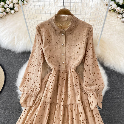 Cutout Lapel Dress