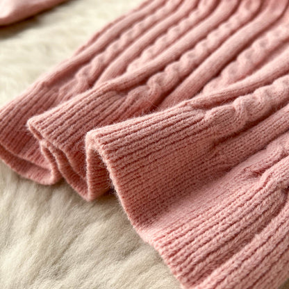 Halter Sweater Top & Cardigan 2Pcs