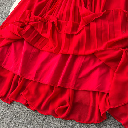 Glamour Sparkle Flare Sleeve Dress
