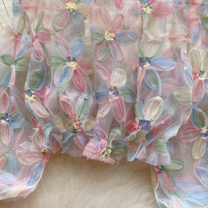 Blossom Petals Fairy Mesh Top