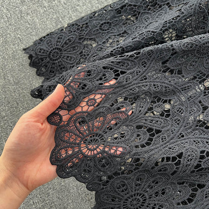 Delicate Lace-Trimmed Sheath Dress