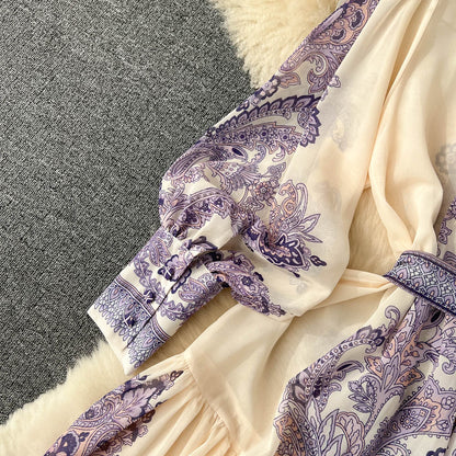 Baroque Garden Chiffon Gown