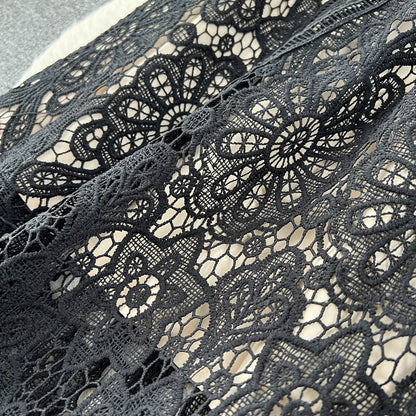 Delicate Lace-Trimmed Sheath Dress